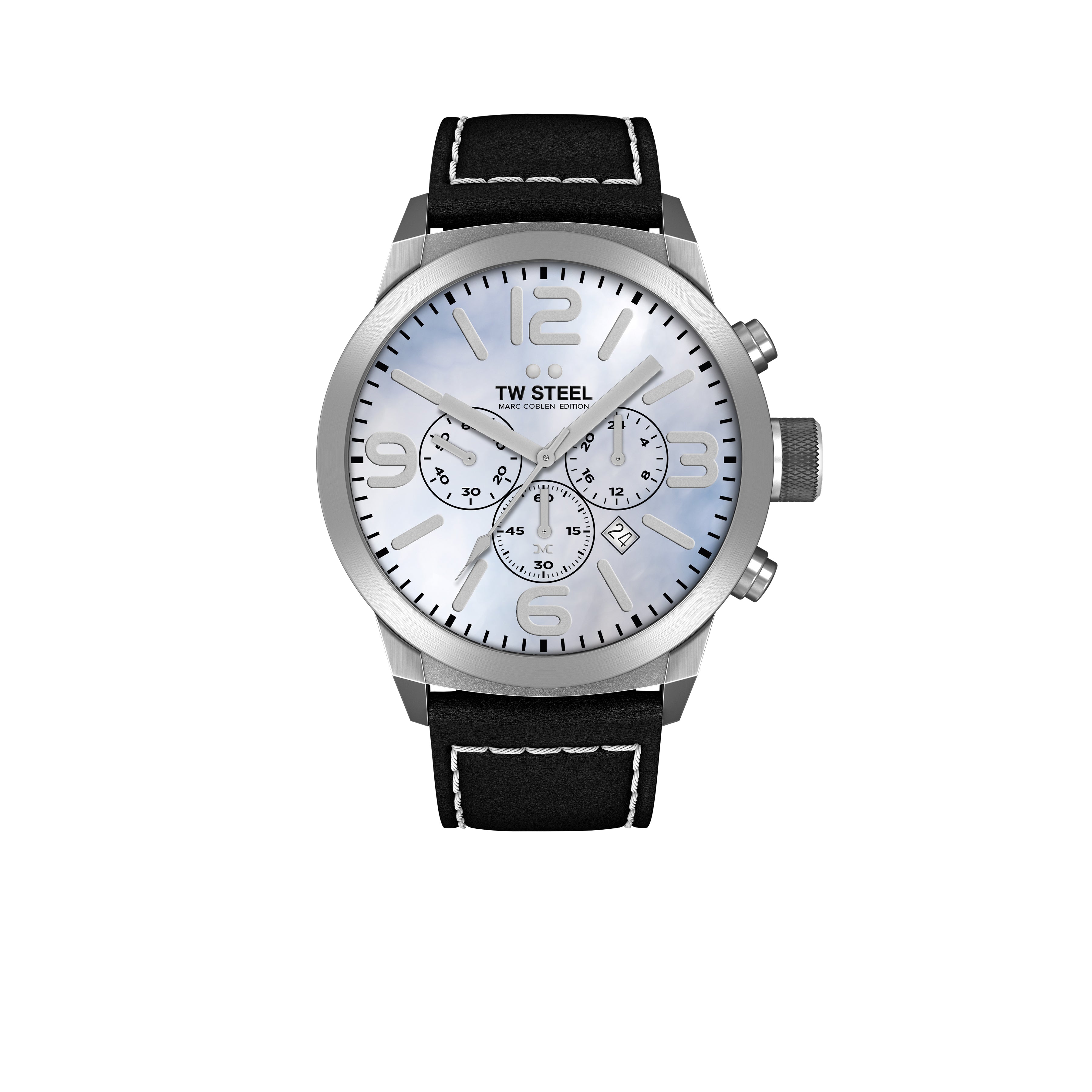 TW２４３ M6 Q Timex® Chronograph 40mm Leather Strap Watch - TW2W64300 | Timex EU